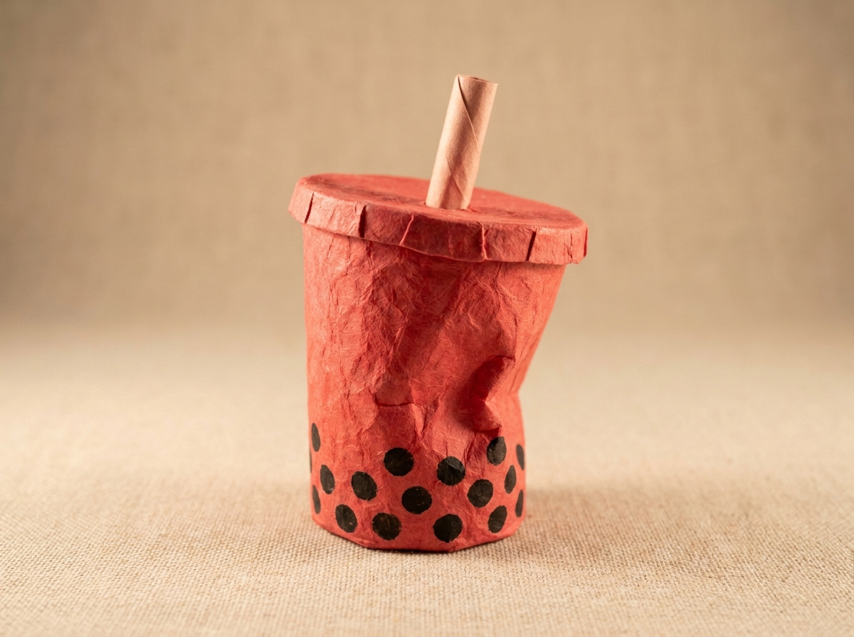 Strawberry Boba printable preview